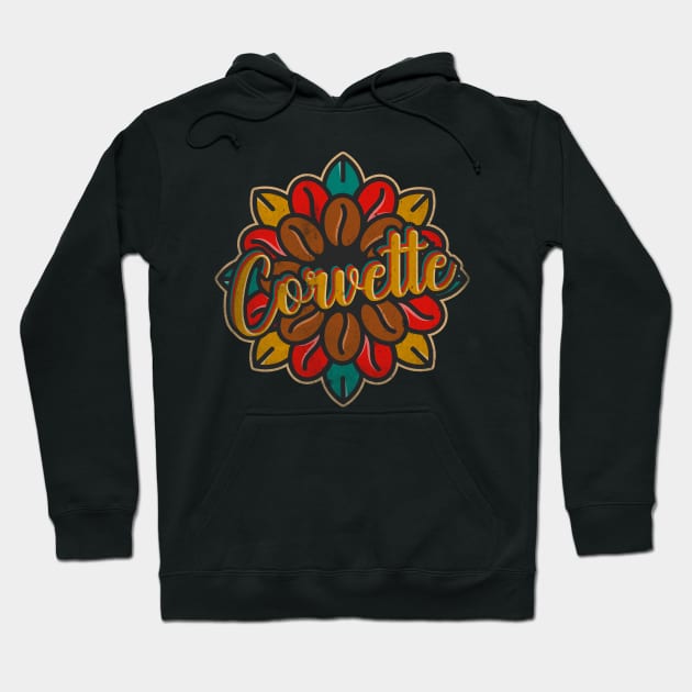 Corvette Hoodie by Testeemoney Artshop